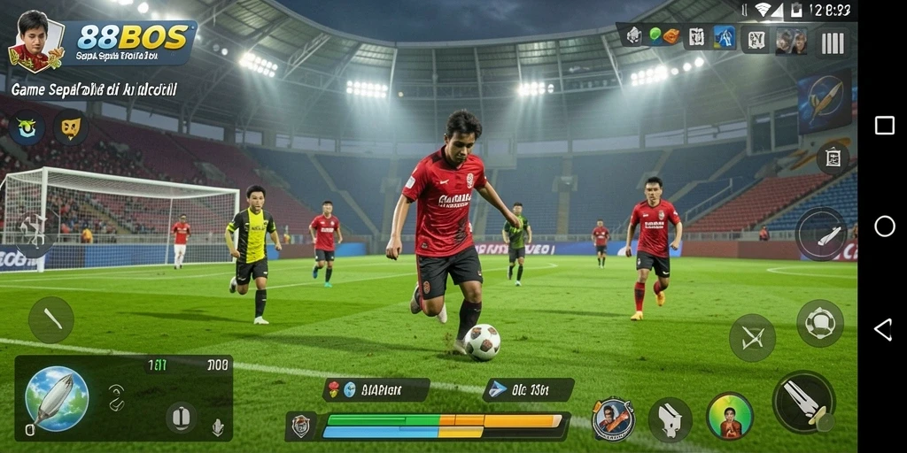 Tampilan gameplay dinamis dan seru dari 88BOS