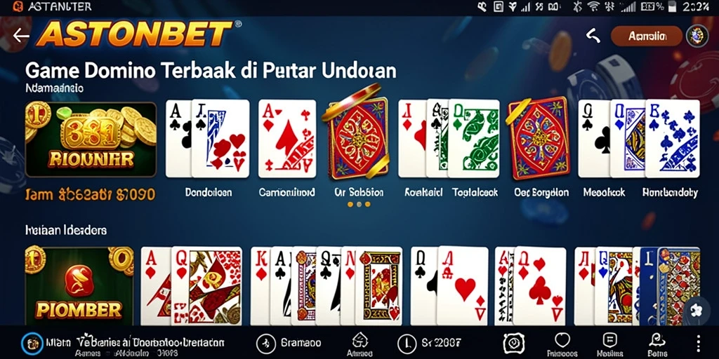 Gameplay seru dan mendebarkan dalam permainan Domino.