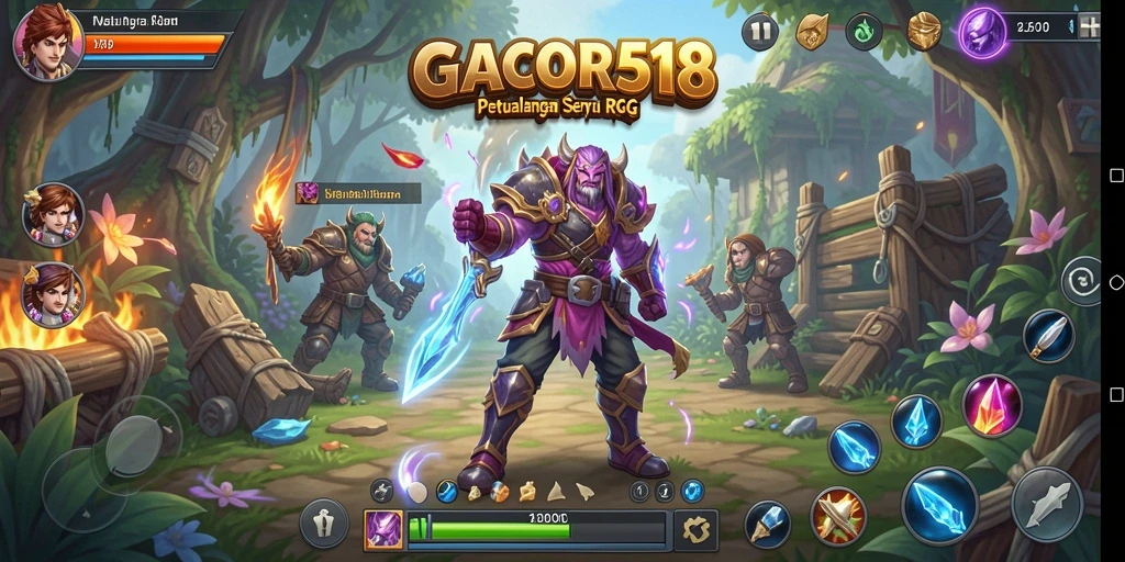 Screenshot GACOR518 menunjukkan aksi gameplay RPG yang mendebarkan.