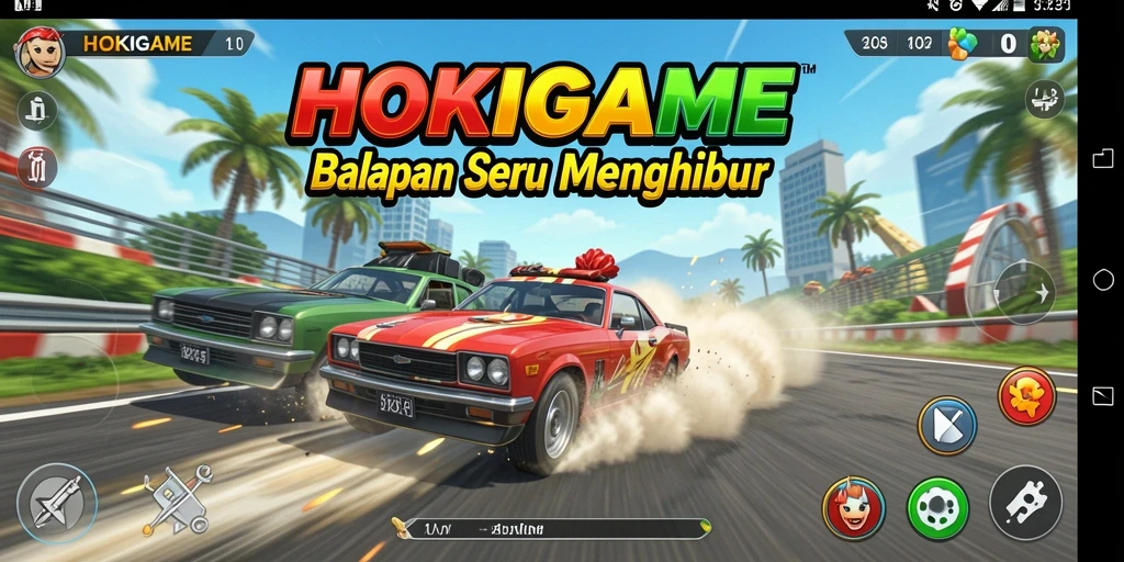 Tampilan gameplay HOKIGAME yang seru dan dinamis.