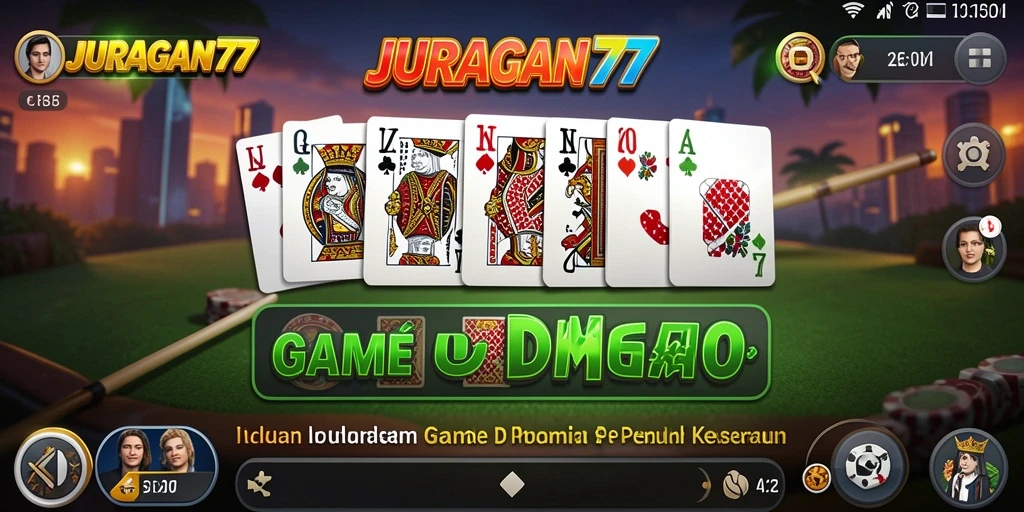 Tampilan utama gameplay JURAGAN77 yang seru dan interaktif.