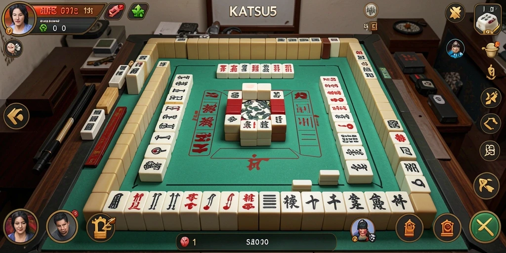 Tampilan gameplay KATSU5 yang memukau dan menantang.