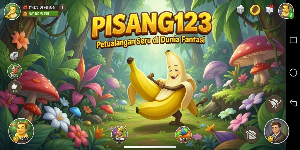 Tampilan gameplay PISANG123 yang menegangkan dan penuh warna.