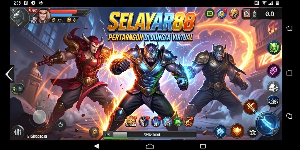 Tampilan aksi seru di SELAYAR88 dengan karakter beragam dan teknik bertarung menegangkan.