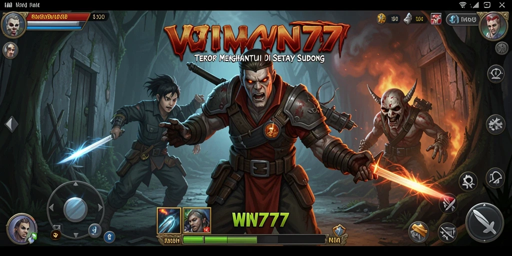 Tangkapan layar gameplay WIN777 yang menampilkan suasana Horror menegangkan.