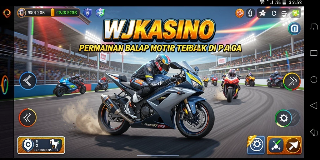 Tampilan balap menegangkan dalam WJKASINO dengan aksi cepat.