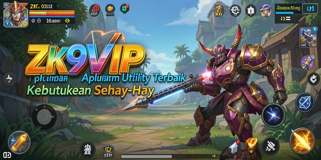 Screenshot ZK9VIP menampilkan antarmuka aplikasi Utility yang intuitif.